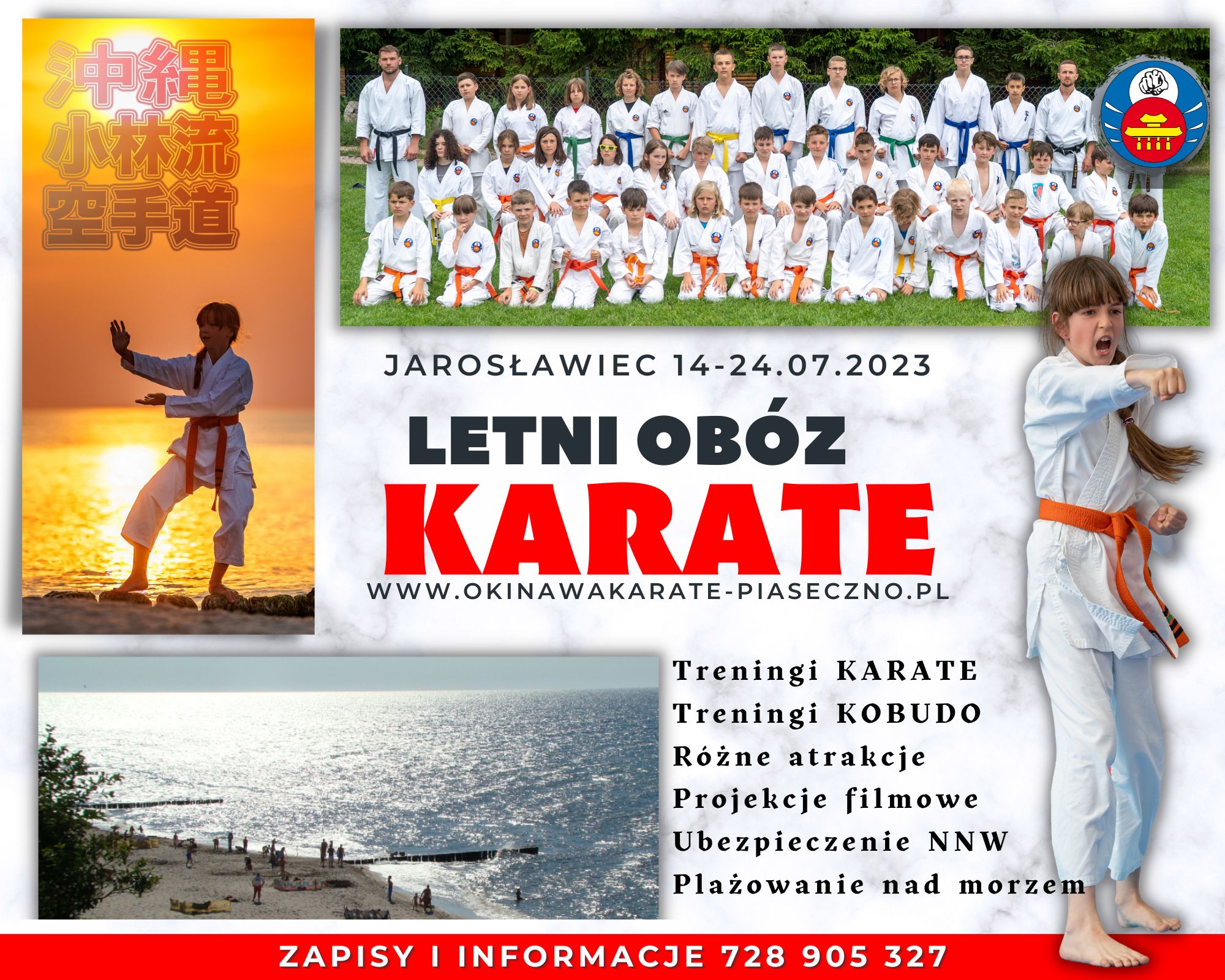Letni Obóz Karate 2023 plakat